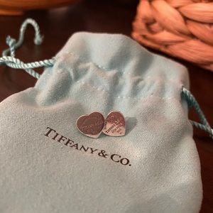 Tiffany Heart Tag Earrings